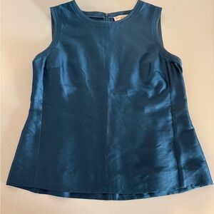 Tory Burch Blue Sleeveless Blouse